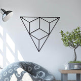 Triangle shape metal wall art