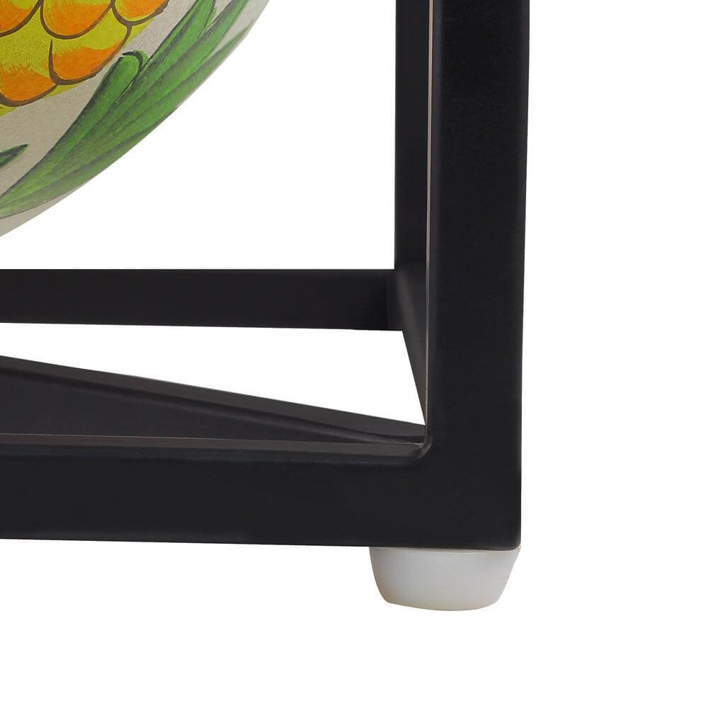 Handprinted Multicolor Decorative Globe Stand - Make in Modern