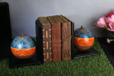 Exclusive Hand Painted Globe Bookends