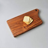 Acacia Wood Brown Textured Designer Cutting Board/ Serving Tray