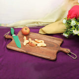 Multi-Purpose Wooden Serving Board & Cutting Board With Handle
