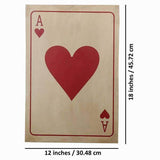 Retro Style Ace Playing Cards Wall Decor - Hanging Set of 4 - Make in Modern