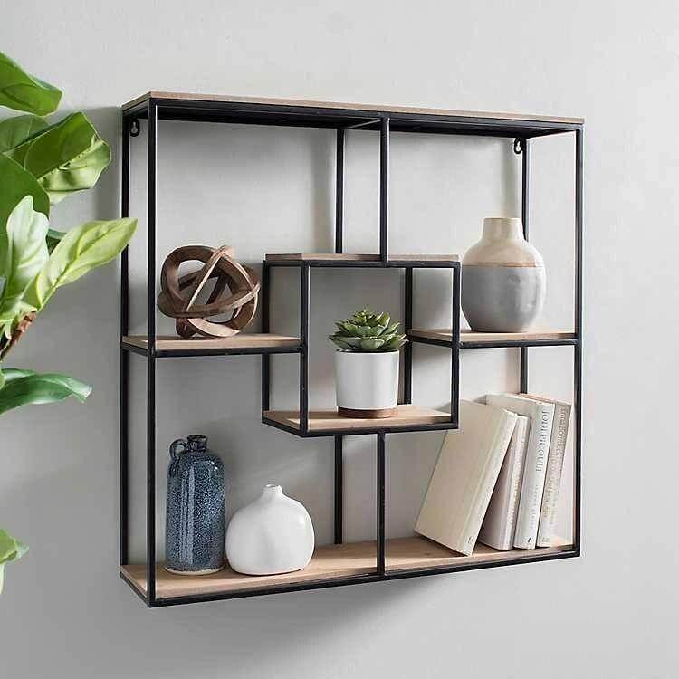 Wood & Metal Modular Wall Shelf - Make in Modern