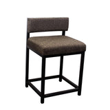 Black & Brown Metal Chair Set of 2