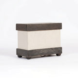 Rectangular Black Wooden Finish Table Lamp