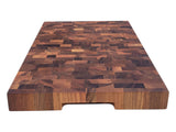 Premium End Grain Wooden Chopping Board | Heavy Duty Butcher Block Cutting Board for Kitchen | Handmade Wooden Cutting Board