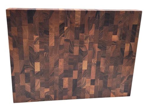 Premium End Grain Wooden Chopping Board | Heavy Duty Butcher Block Cutting Board for Kitchen | Handmade Wooden Cutting Board