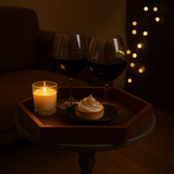 Hexagonal Wooden Serving Tray/Walnut Shade Wooden Tray (Set of 3)