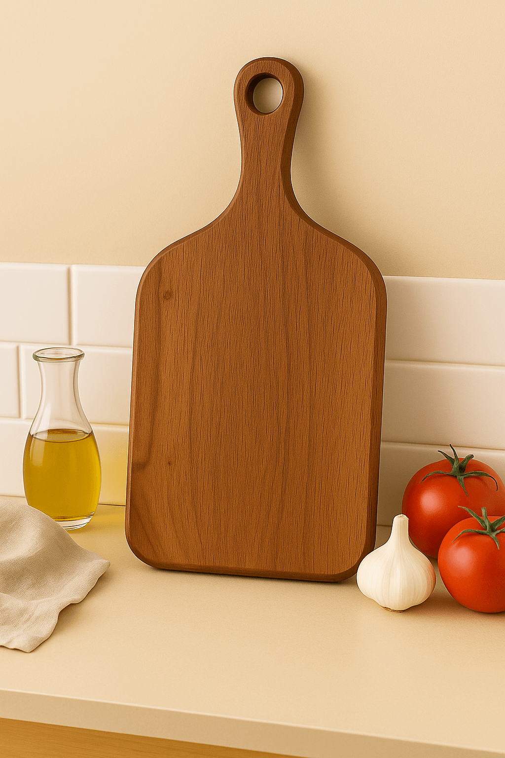 Acacia Hardwood Chopping Board with Handle