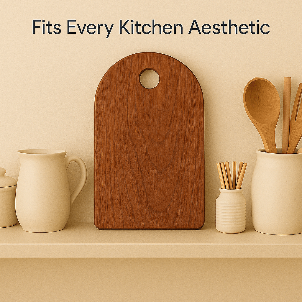 Acacia Wood U-Shaped Brown Wooden Chopping Board