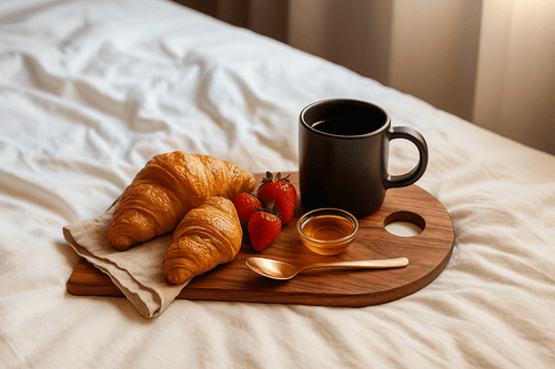 Acacia Wood U-Shaped Brown Wooden Chopping Board