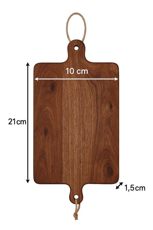 Multi-Purpose Wooden Serving Board & Cutting Board With Handle