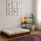 Sheesham Solid Wood Trundle Brown