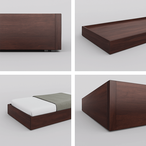 Sheesham Solid Wood Trundle Brown