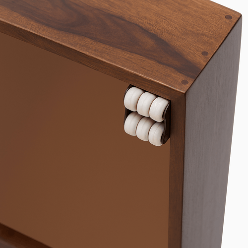 Sheesham Solid Wood Trundle Brown