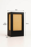 Whispering Weaves Natural Jute Square Lamp