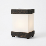 Rectangular Off-White & Black Finish Table Lamp