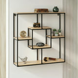Wood & Metal Modular Wall Shelf