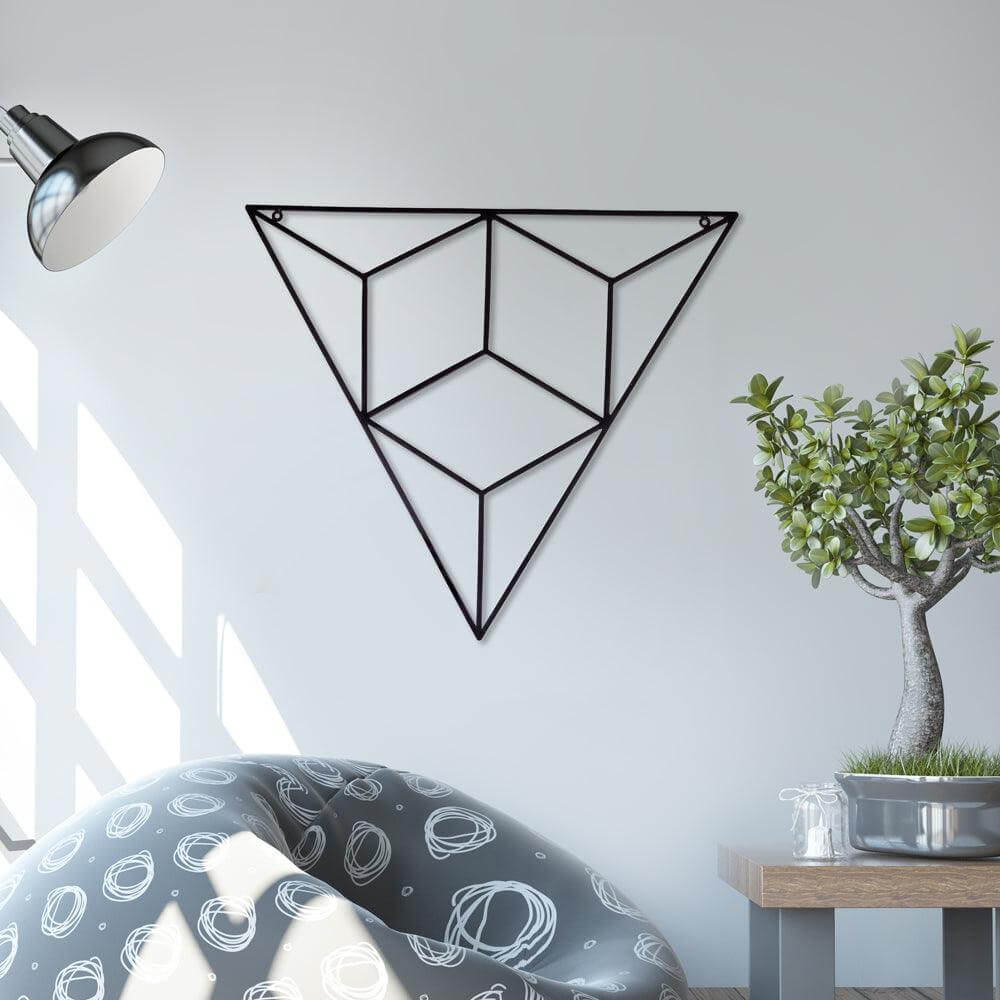 Triangle shape metal wall art - Make in Modern