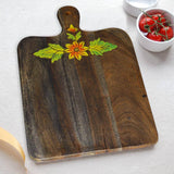 Hand Painting Acacia Wood Chopping - Cutting Board with Handle - Make in Modern