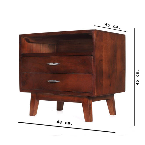 wooden bedside table - Make in Modern