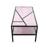 Rectangle Vintage Metal and Wooden Center Table - Make in Modern