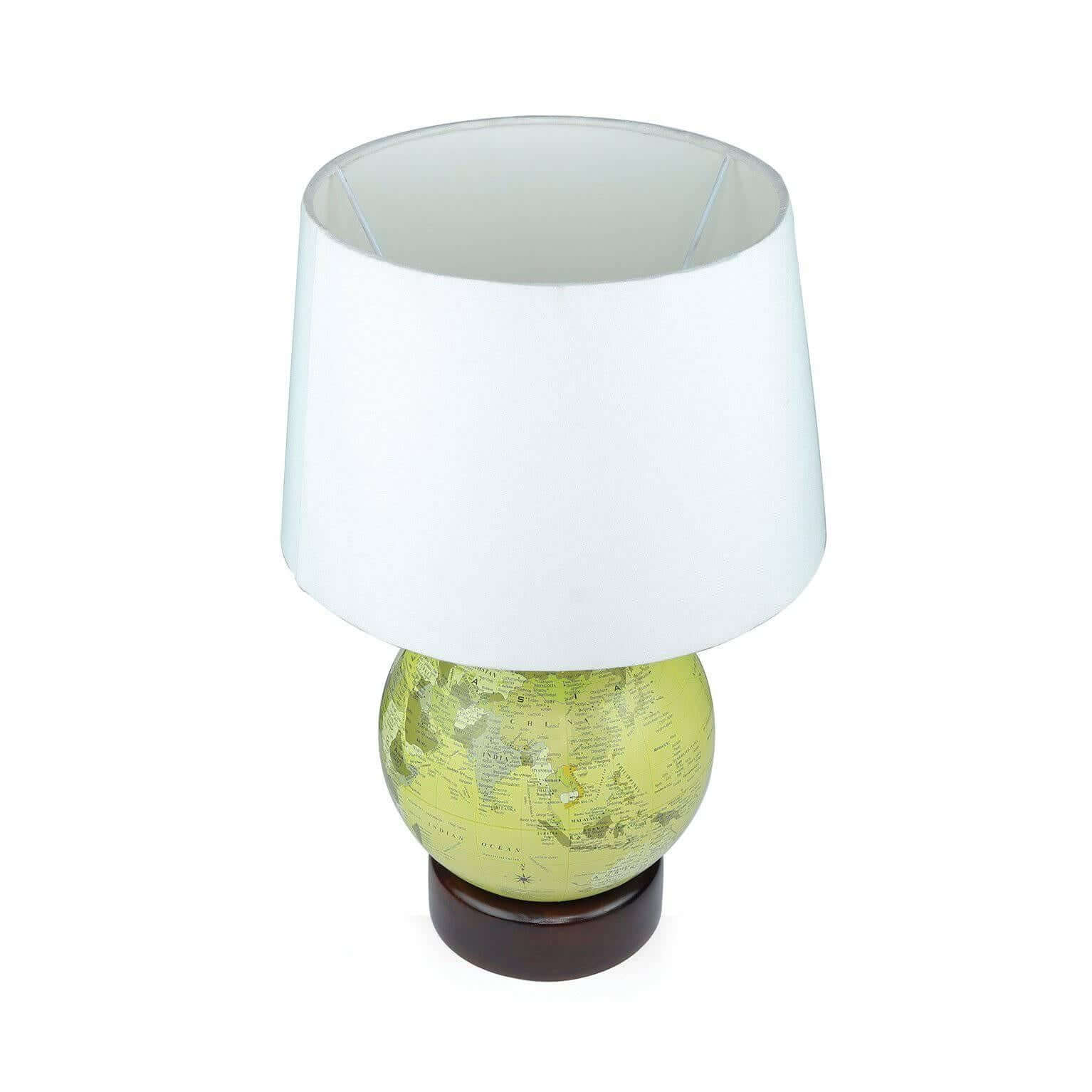 Off-White Shaded Globe Base Table Lamp - Make in Modern