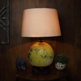 Off-White Shaded Globe Base Table Lamp - Make in Modern