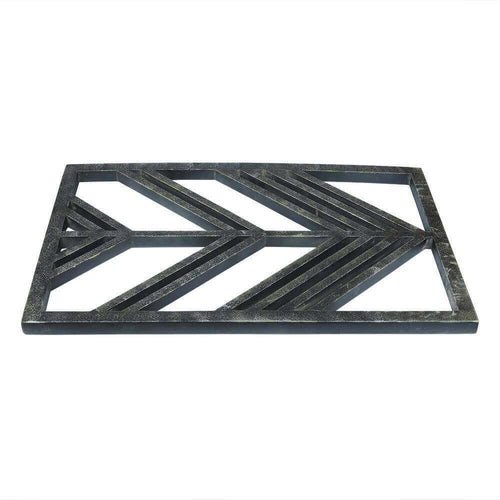 Rectangular Silver Antique Arrow Wall Textured Panel Set - Make in Modern