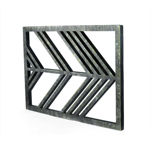Rectangular Silver Antique Arrow Wall Textured Panel Set - Make in Modern