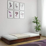 Single Size Solid Wood Trundle Bed Brown - Make in Modern