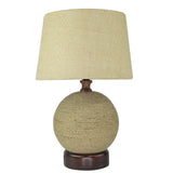 Natural Jute Rope Globe Base Table Lamp - Make in Modern
