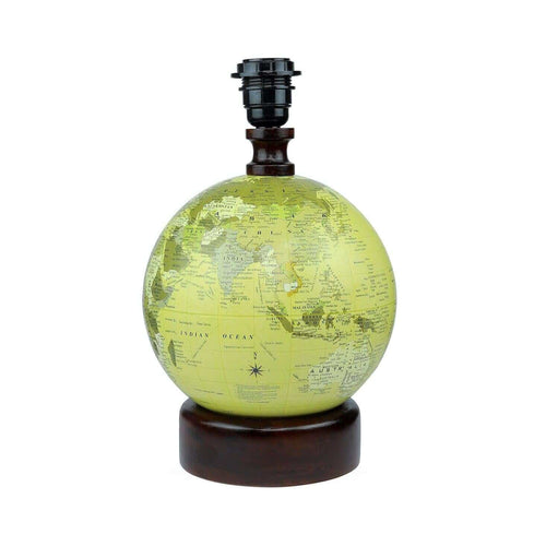 Natural Jute Shade Globe Base Table Lamp - Make in Modern