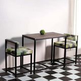 Wood and Metal 2 Seater Dining Table - Make in Modern