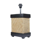 Handcrafted jute table lamp with shade - Make in Modern