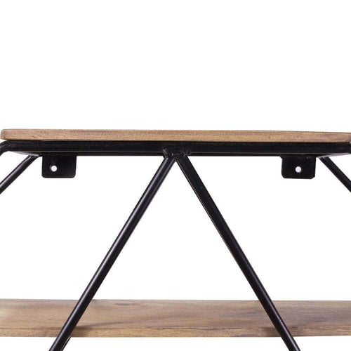 Octagonal Solid Wood Floating Wall Shelf - Make in Modern