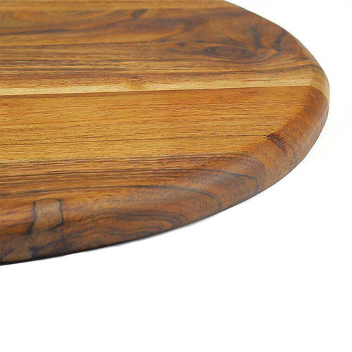 Hand Painted Acacia Wood Cutting/Serving Board with Handle - Make in Modern