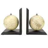 Vintage Style Globe Design Bookends for Home Decor - Make in Modern