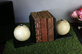 Vintage Style Globe Design Bookends for Home Decor