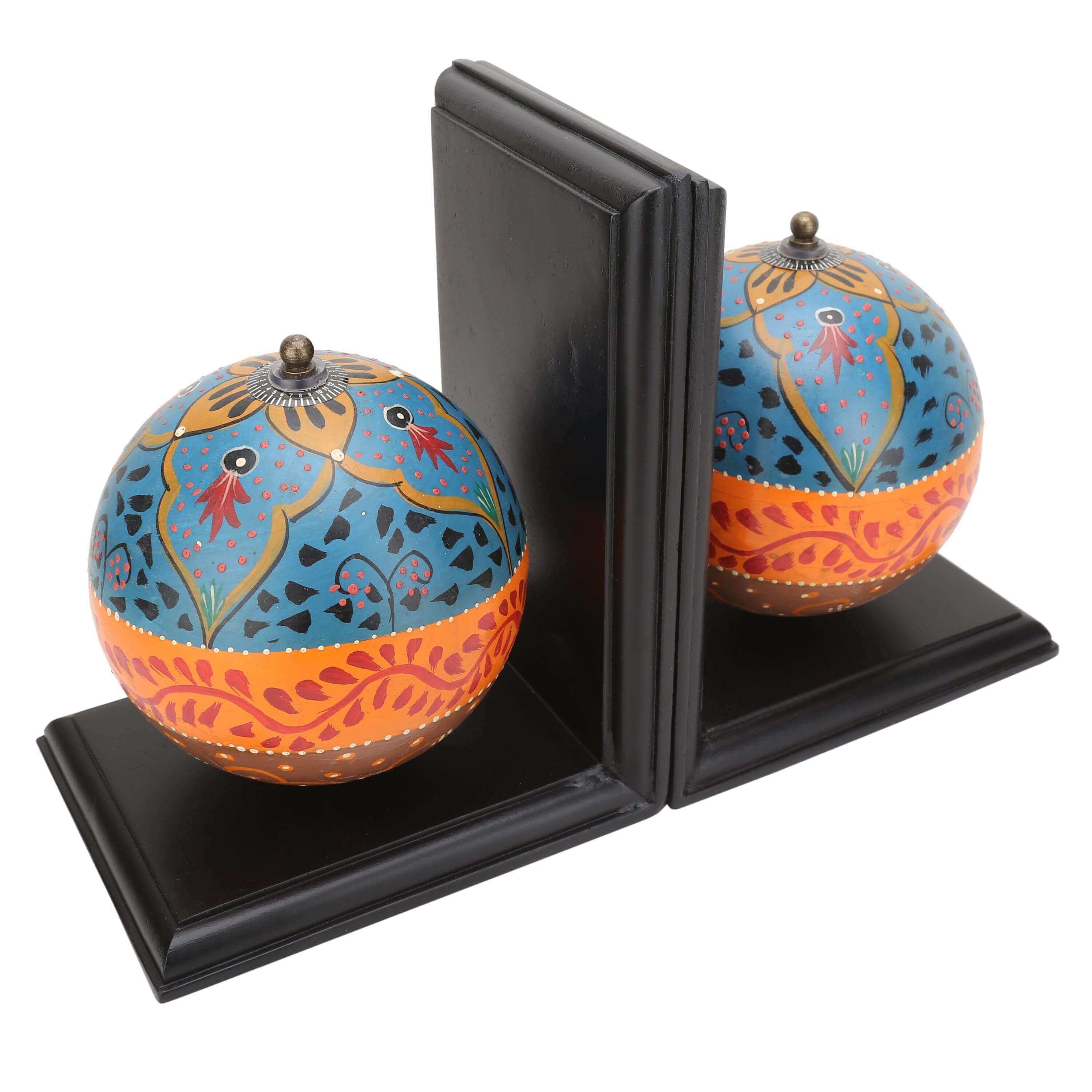 Exclusive Hand Painted Globe Bookends - Make in Modern