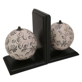 Hand Painted Floral Textured Globe Bookend - Make in Modern