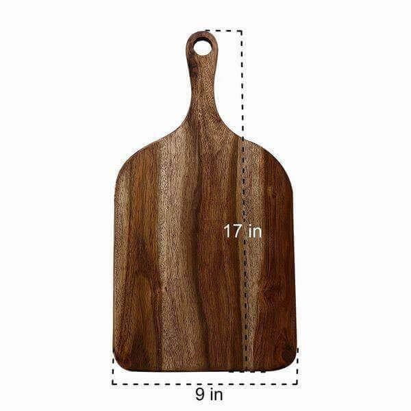 Acacia Hardwood Chopping Board with Handle - Make in Modern