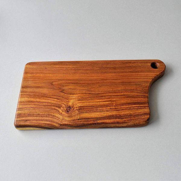 Acacia Wood Brown Textured Designer Cutting Board/ Serving Tray - Make in Modern