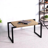 Handcrafted metal and jute sitting table - Make in Modern