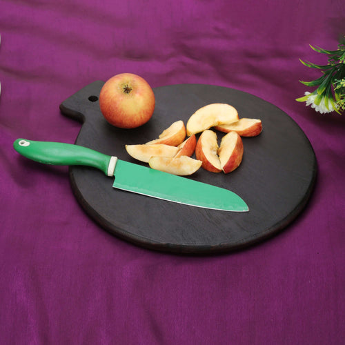 wooden cutting board with handle