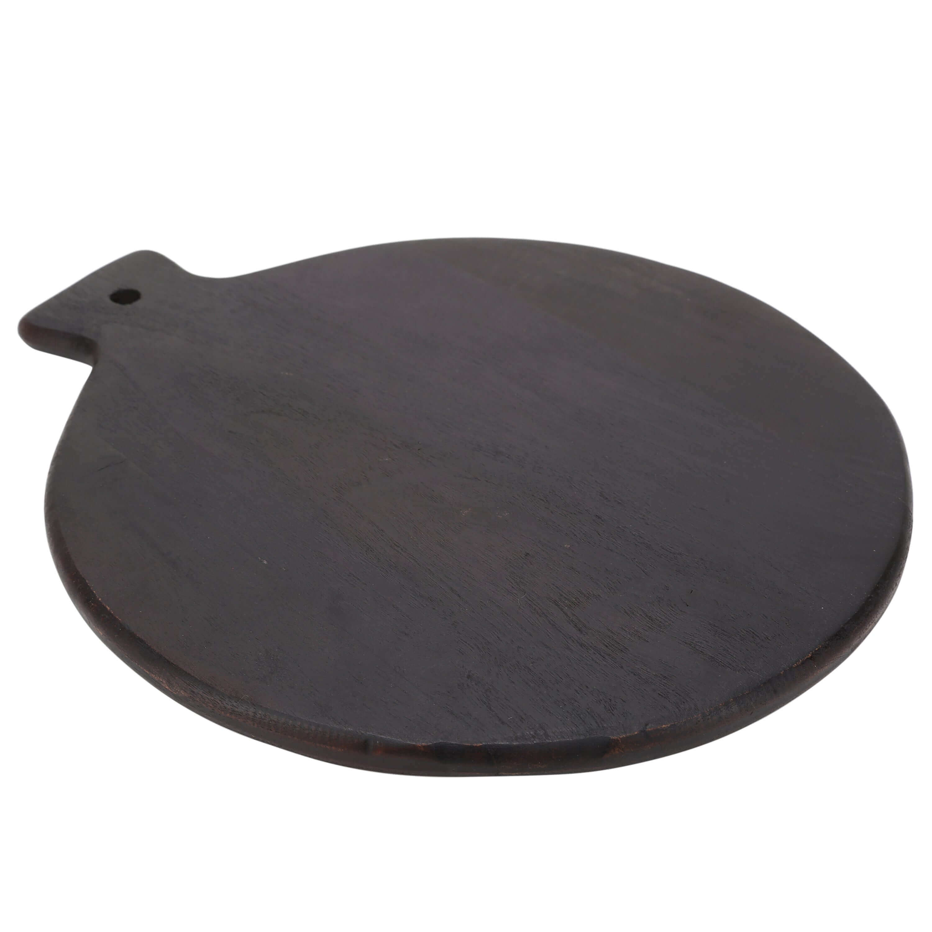 wooden cutting board with handle