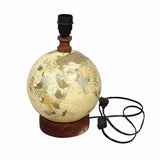 Off-White Shaded Globe Base Table Lamp - Make in Modern