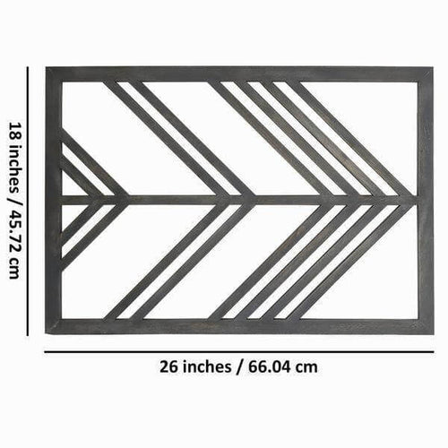 Rectangular Silver Antique Arrow Wall Textured Panel Set - Make in Modern
