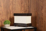 Rectangular Black Wooden Finish Table Lamp - Make in Modern